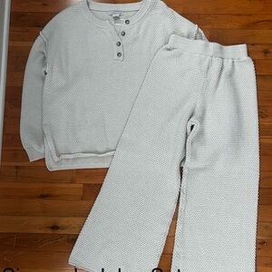 Cozy Knit Women’s Set - Cream